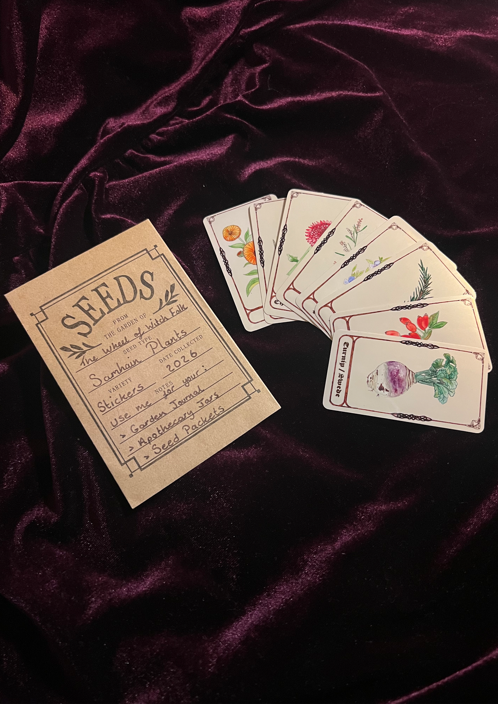 Samhain Edition: Magical Plant/Herb Stickers - Pack of 8